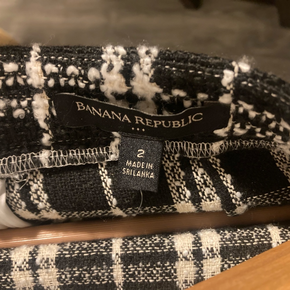 Banana Republic plaid polyester skirt size 2 - Picture 5 of 5